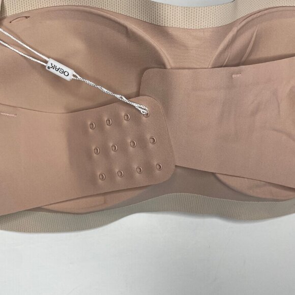 NWT OEAK Strapless Bandeau Bra Large L Nude Wireless Non-Slip Push Up Seamless - Picture 7 of 11